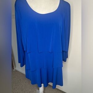 Susan Graver Blue Blouse
